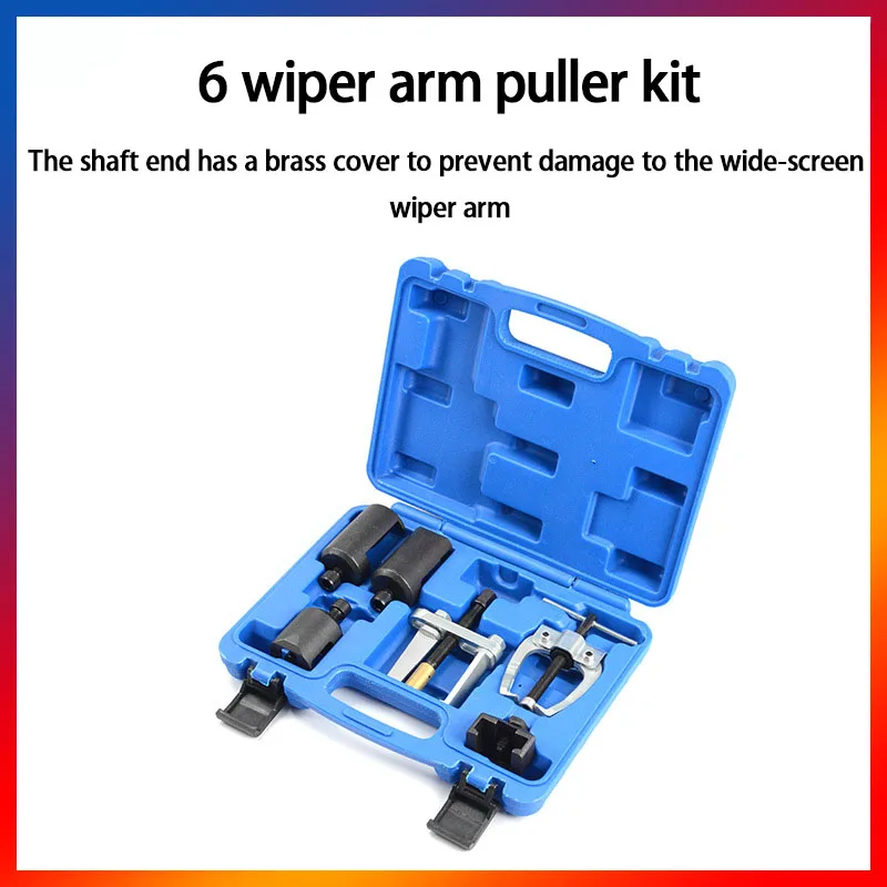 

6-piece Wiper Arm Remover Puller Comprehensive Wiper Arm Removal Tool Auto Repair Tool