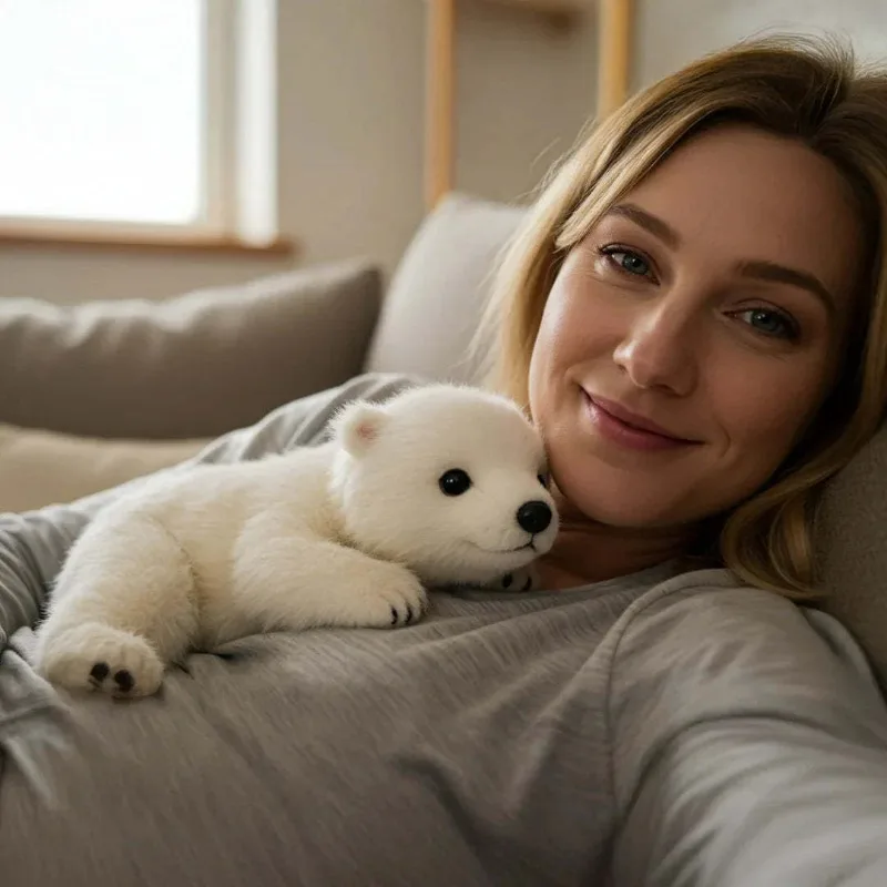 Comfortable Natural Exercise for Polar Bears, Cute Animal Fillers, and Imitation Gifts