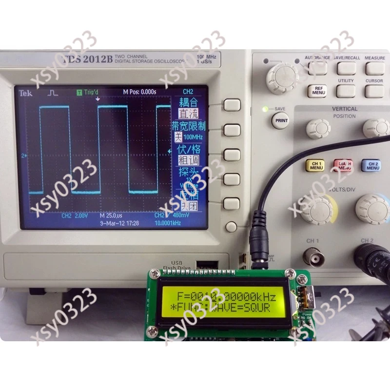 DDS Function Signal Generator Dual Channel TTL Frequency Counter Signal Source
