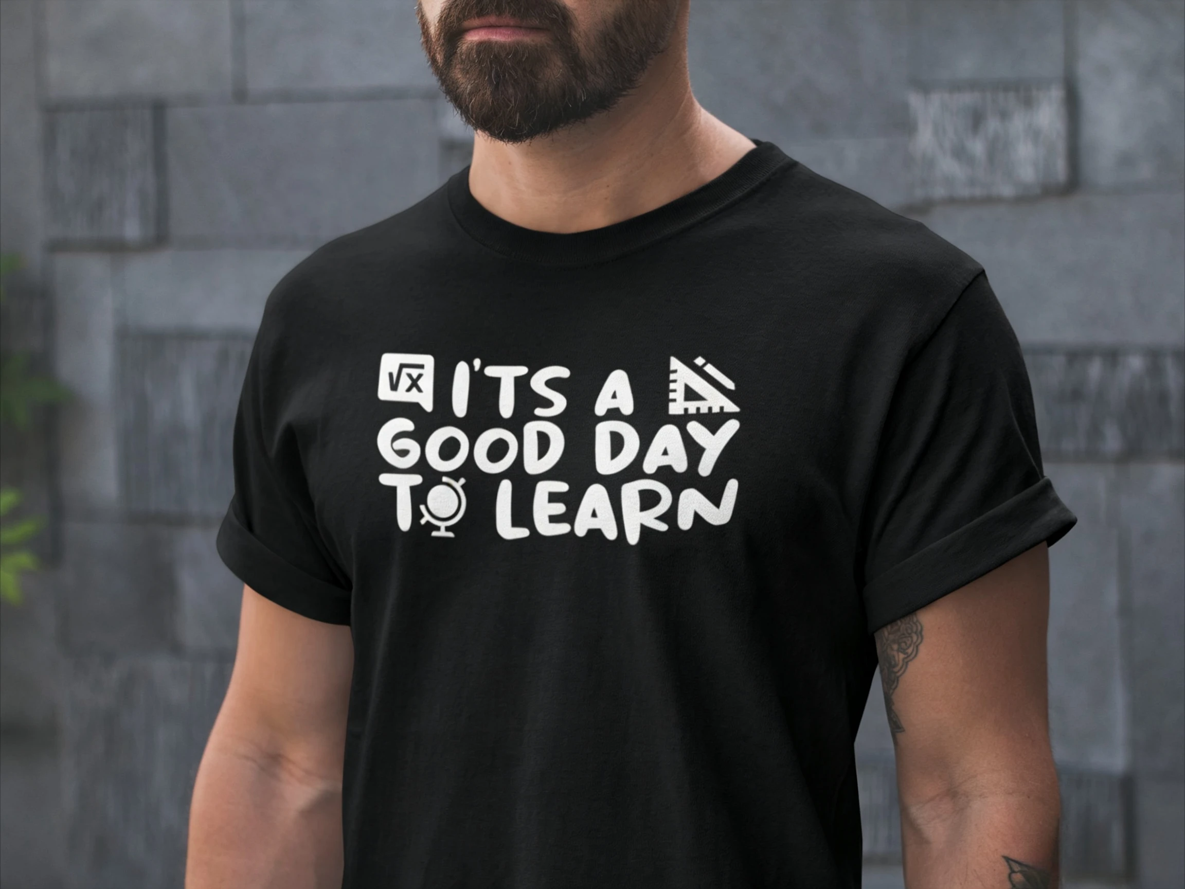 Casual Tops Today Are The Perfect Day for Study T-shirts: Motivational Teacher Student T-shirts, Campus Style