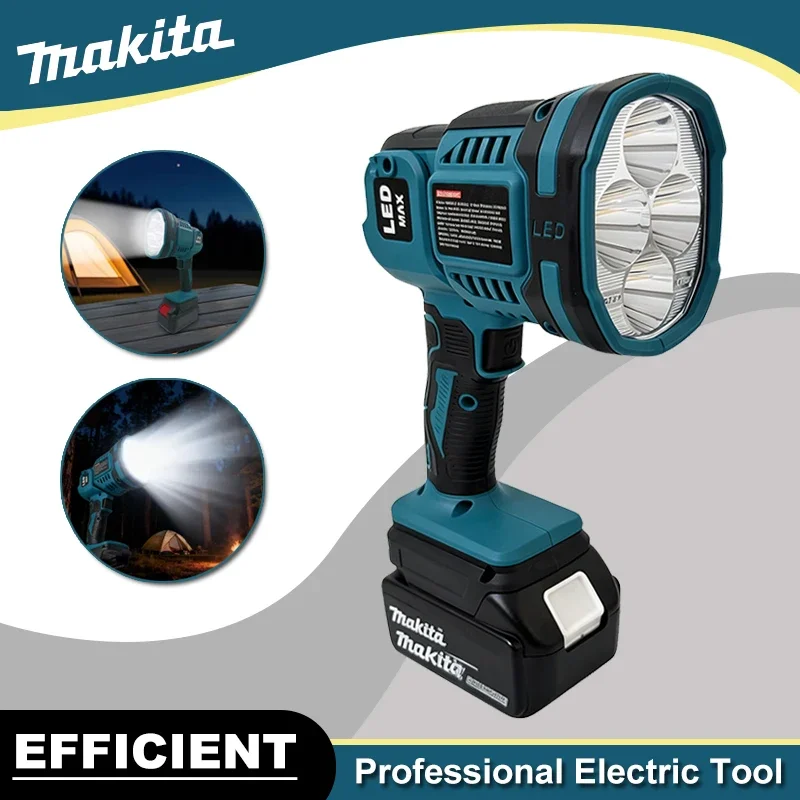 Makita Cordless LED Work Light Foldable Handheld Spotlight Portable Flashlight Outdoor Camping…