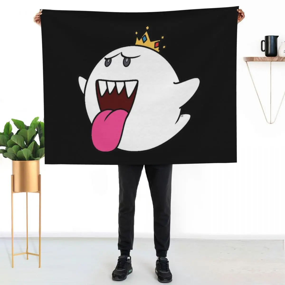 

king boo Throw Blanket Lightweight Warm Blanket for Travel Camping