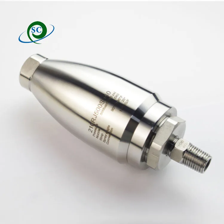 CS 500 bar ultra High Pressure Rotating Washing Turbo Nozzle with Ceramic Cone AA