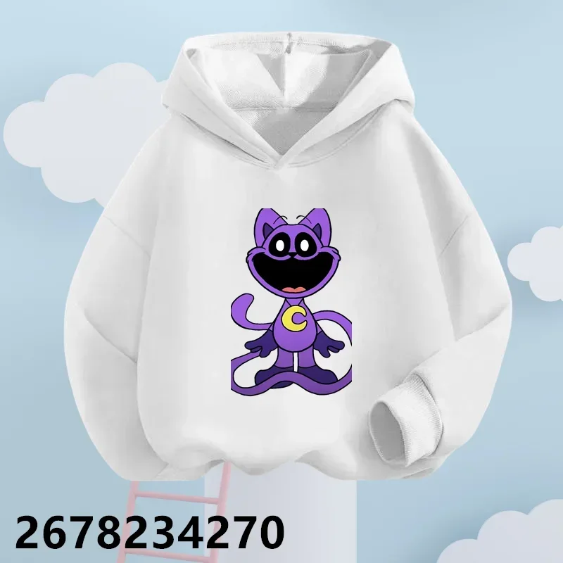 Smiling Critters Kids Hoodies Set Girl Boy Game Pullover Anime Children Casual Clothes Cartoons Kawaii Tops Fashion Sweatshirts