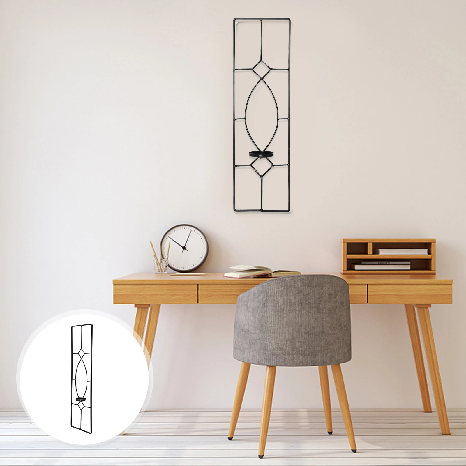 

Wall Hanging C Iron Decorative C Holder Tapered Home Wall Art Craftsmanship Elegant Fashionable Romantic