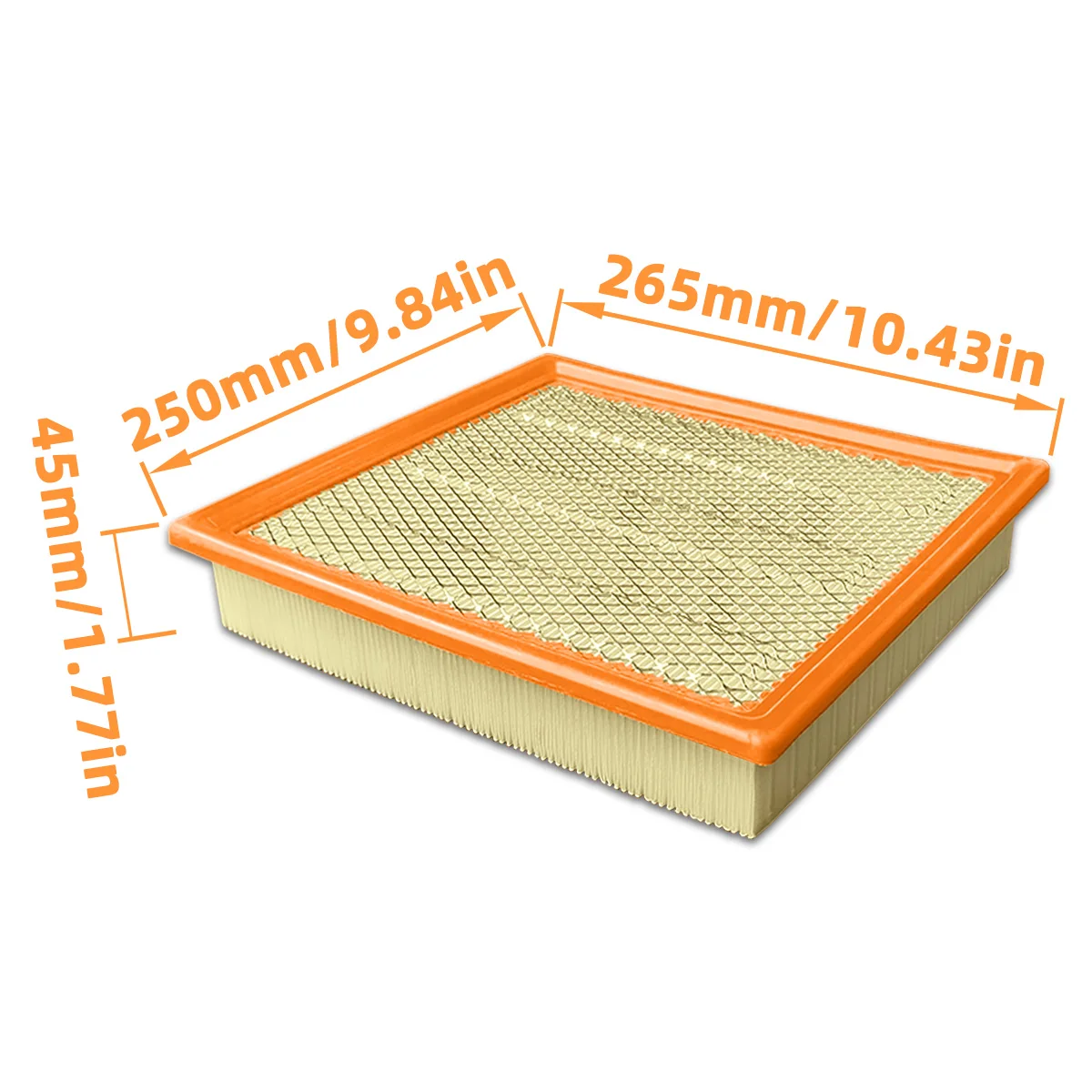 Auto-Motorluftfilter CA10262 Passend für Ford Expedition F-150 F-250 F-350 Lincoln Navigator, 7C3Z-9601-A, PA4323, 5372WS, WAF2883 – Detail 6