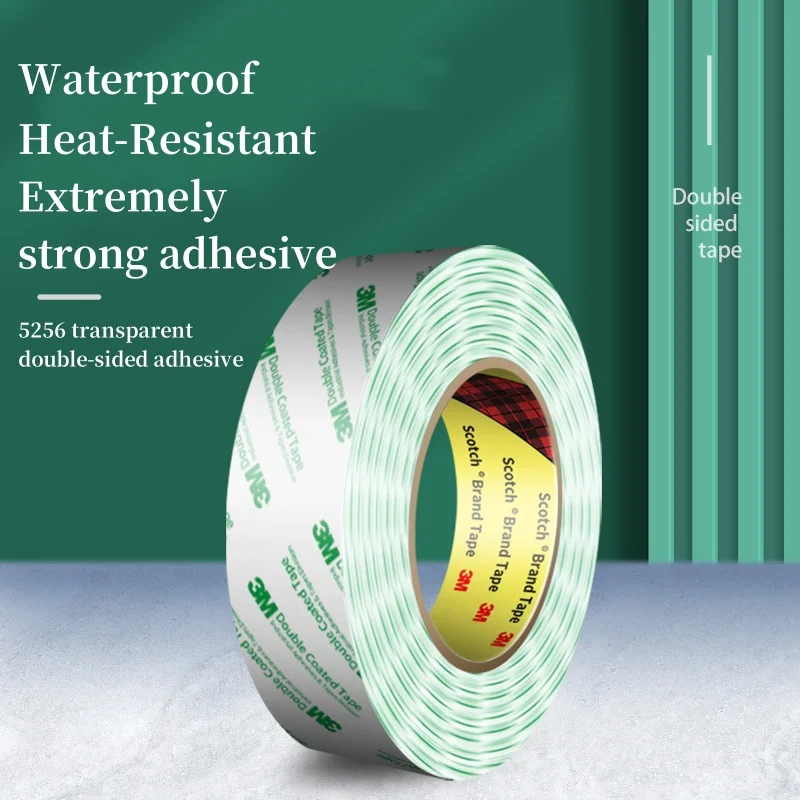 3M 50m PET Ultra-Strong Double Sided Adhesive 5-50mm Transparent Waterproof Adhesive Tape For Car Home Indoor Heat-resistant