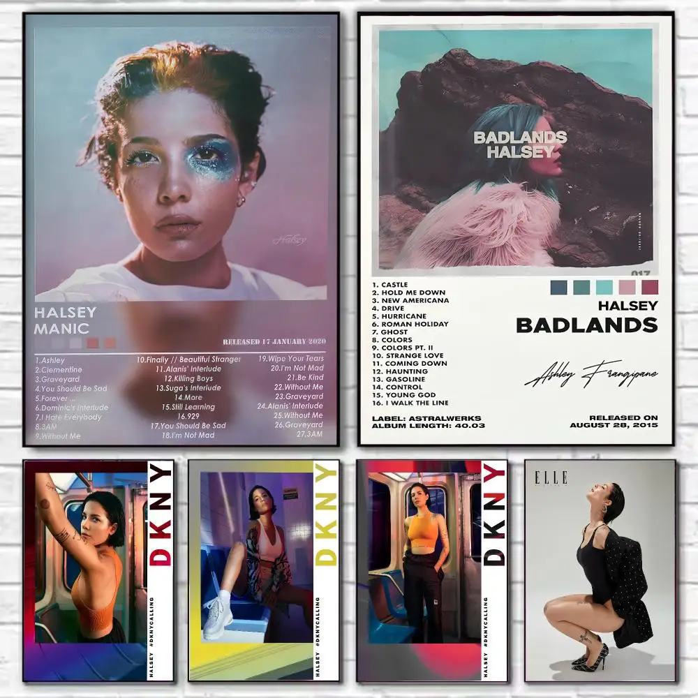 H-Halsey Poster HD Art Decorative Wall Art Waterproof Home Décor for Living Room Bedroom Café Stylish Gift
