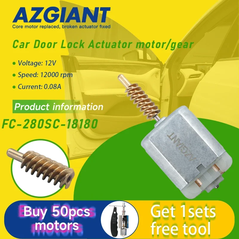 Car Door Lock Actuator motor and Gears FC-280SC for Nissan Navara D40 NP300 D23 Qashqai J11 MK2 Renault Alaskan car accessories