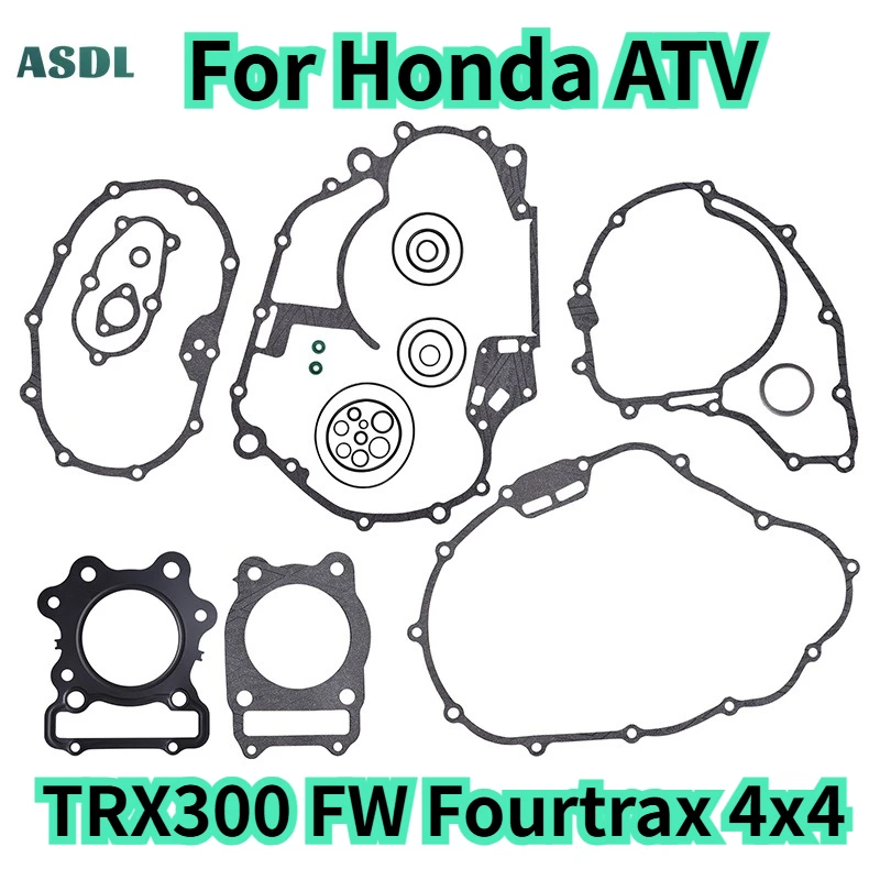 300cc Motorcycle Engine Cylinder Cover Gasket Set Kit For Honda ATV TRX300FW Fourtrax 4x4 TRX300 TRX 300 FW Engine Parts