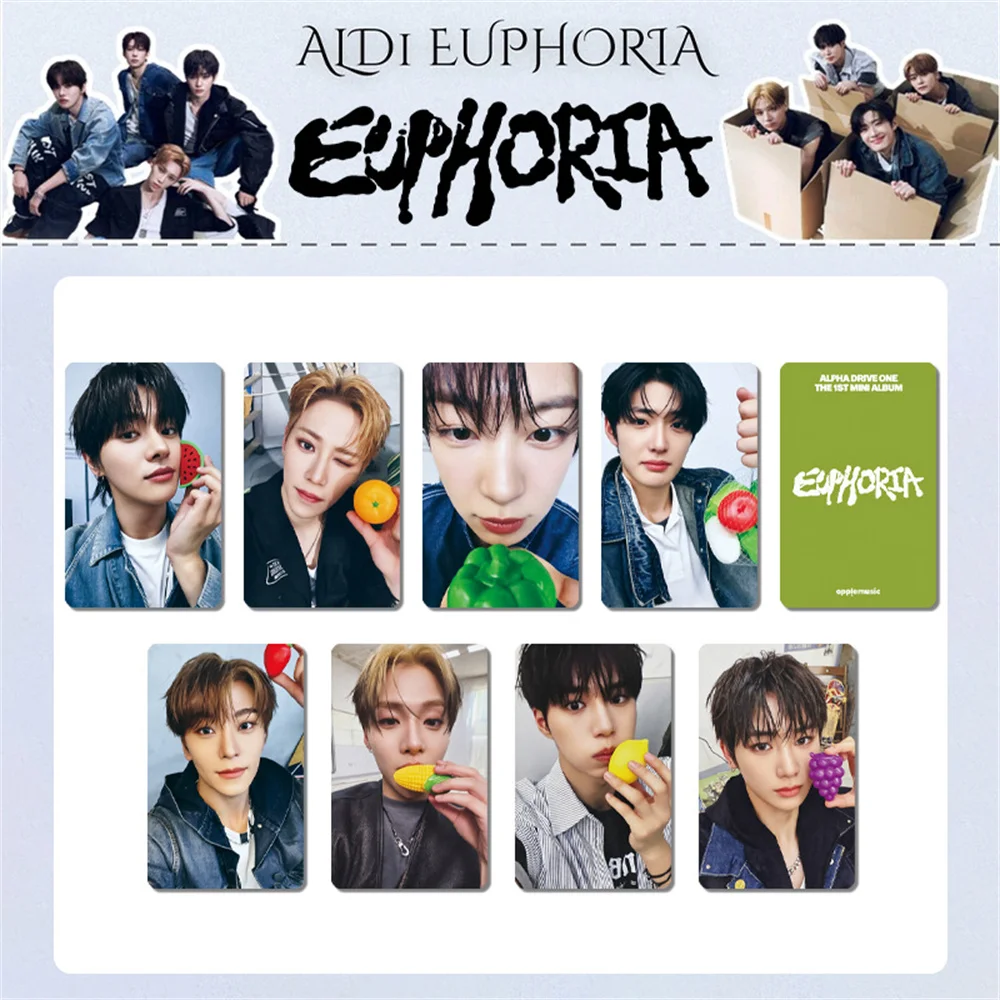 Cartões LOMO do Álbum ALD1 EUPHORIA em Papel Brilhante, JUNSEO, ARNO, LEO, GEONWOO, ALPHA DRIVE ONE, Cartões de Postagem para Fãs da Coleção