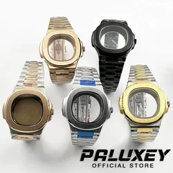 42mm Watch Cases Sapphire Crystal Glass For Modified Nautilus NH34 NH35 NH36 Miyota 8215 821A ETA 2824 PT5000 Movement