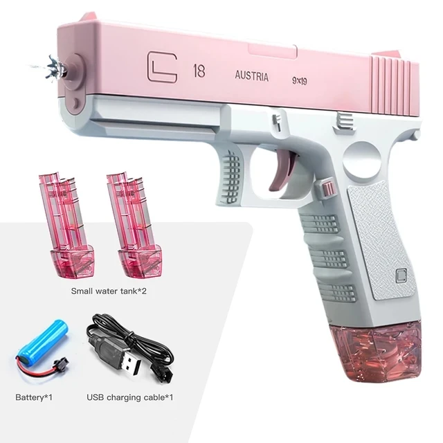 Elektrisch waterpistool voor volwassenen M416, krachtige spray, automatische waternevel, buitenspeelgoed voor kinderen op het strand in de zomer, kindercadeau