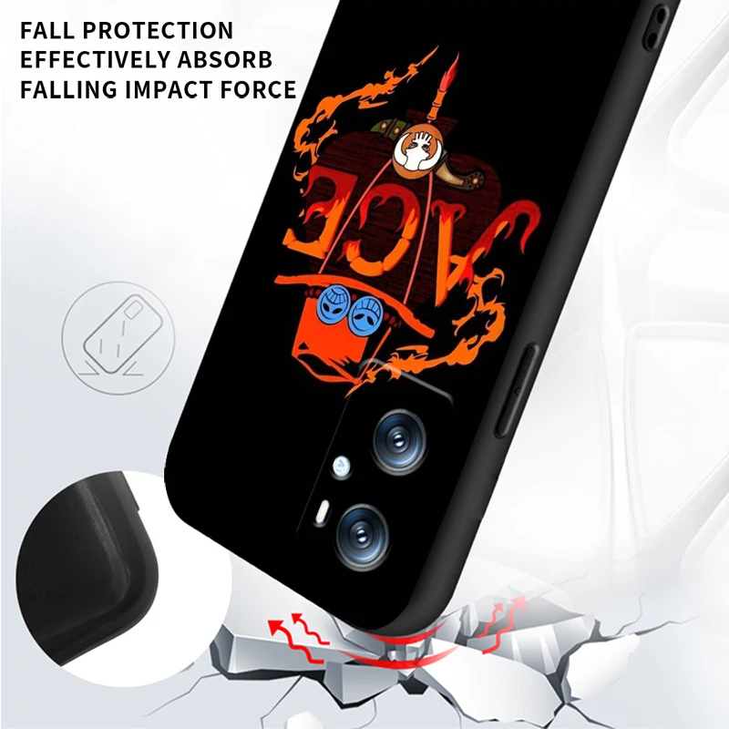 حافظة هاتف أنيمي رائعة لهاتف OPPO ، حافظة هاتف سوداء ، قطعة واحدة ، البحث عن X6 ، X5 ، X3 ، A54S ، A5 ، A94 ، A16 ، A53S ، A57 ، A74 ، A72 ، A98 ، a78, A96, A9, 5G