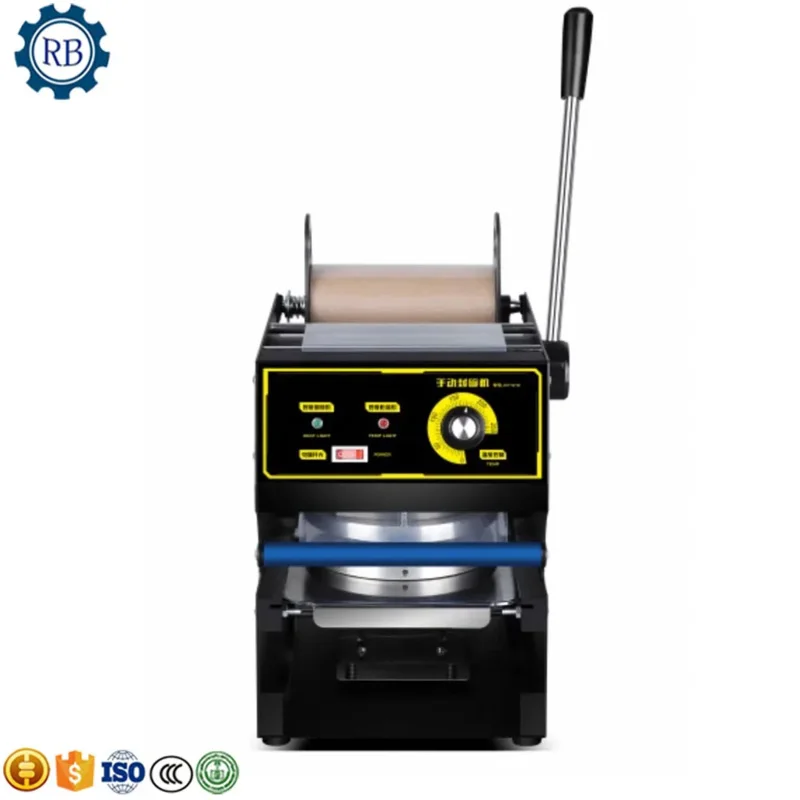 Plastic Cup Sealing Machine Fast Food Restaurant Equipment Cup Sealers