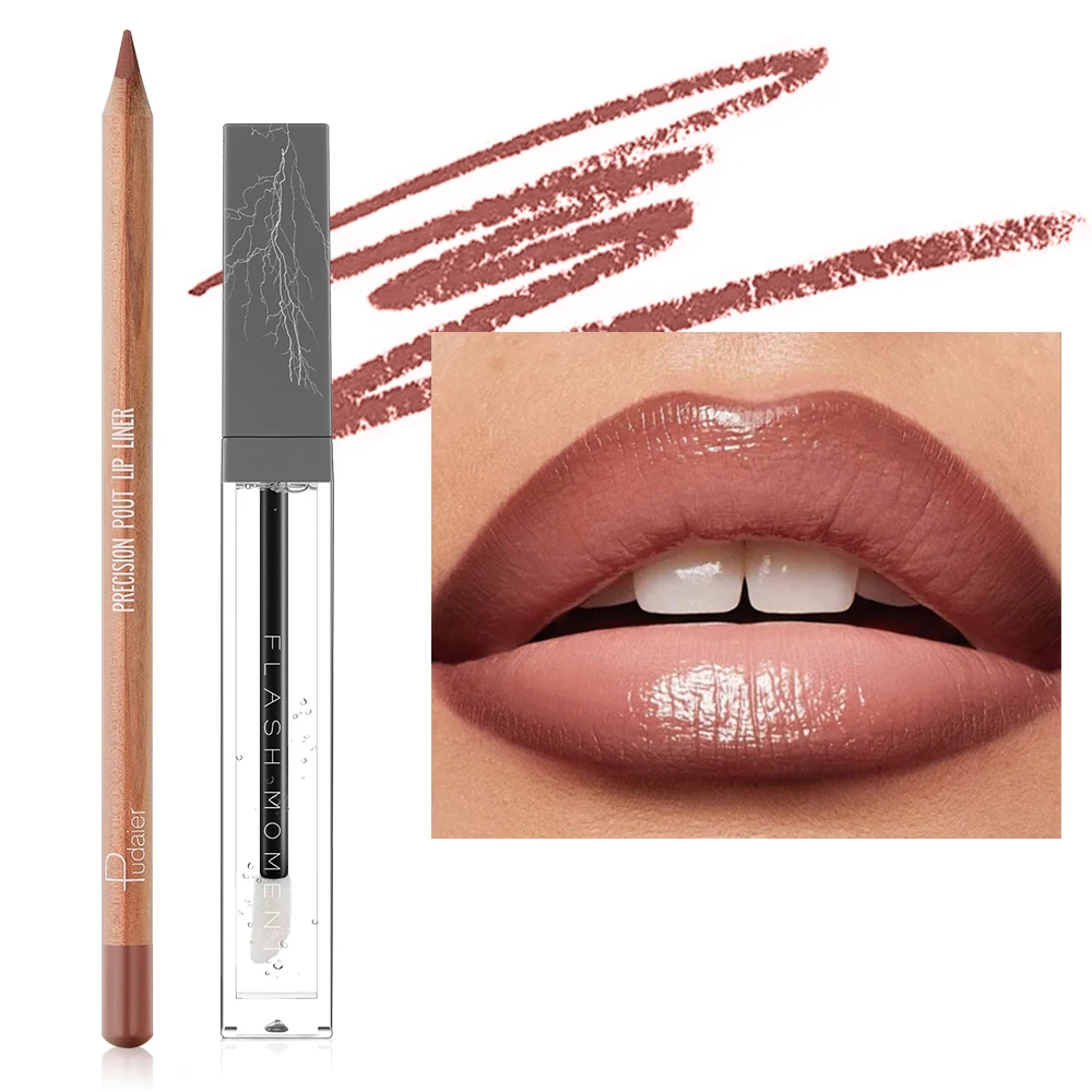 ชุดลิปไลเนอร์และลิปออยล์ ติดทนนาน เบาสบาย ไม่เหนียวเหนอะหนะ พกพาสะดวก สร้างลุคไล่สีสวยอย่างรวดเร็ว