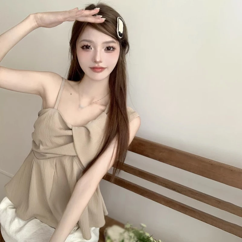 Women's Shirt Summer Casual Fashion Sleeveless Camisole Shirt Top Clothing