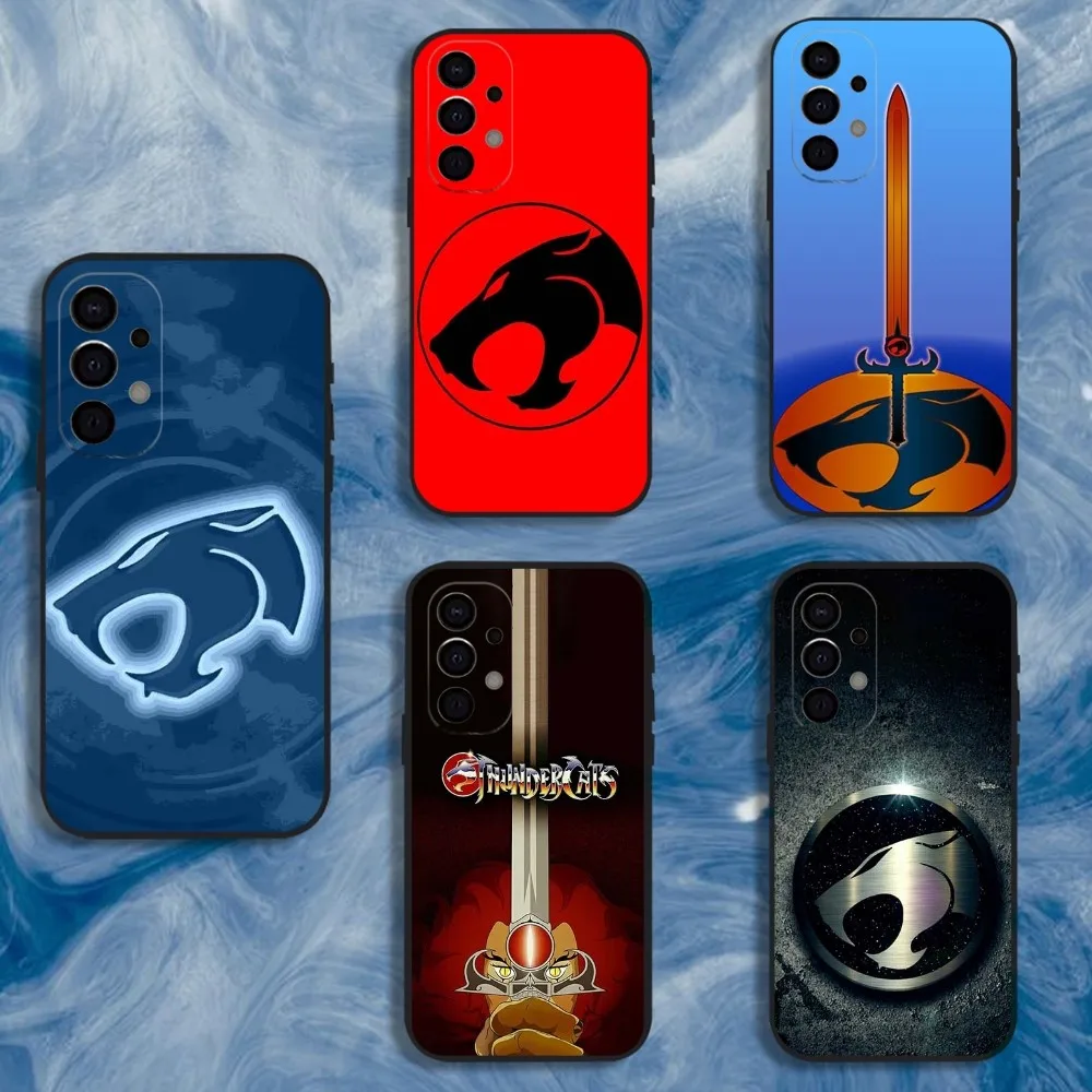 

Cartoon T-ThunderCats Phone Case For Samsung S25,S24,S21,S22,S23,S30,Ultra,S20,Plus,Fe,Lite,Note,10,9,5G Black Cover