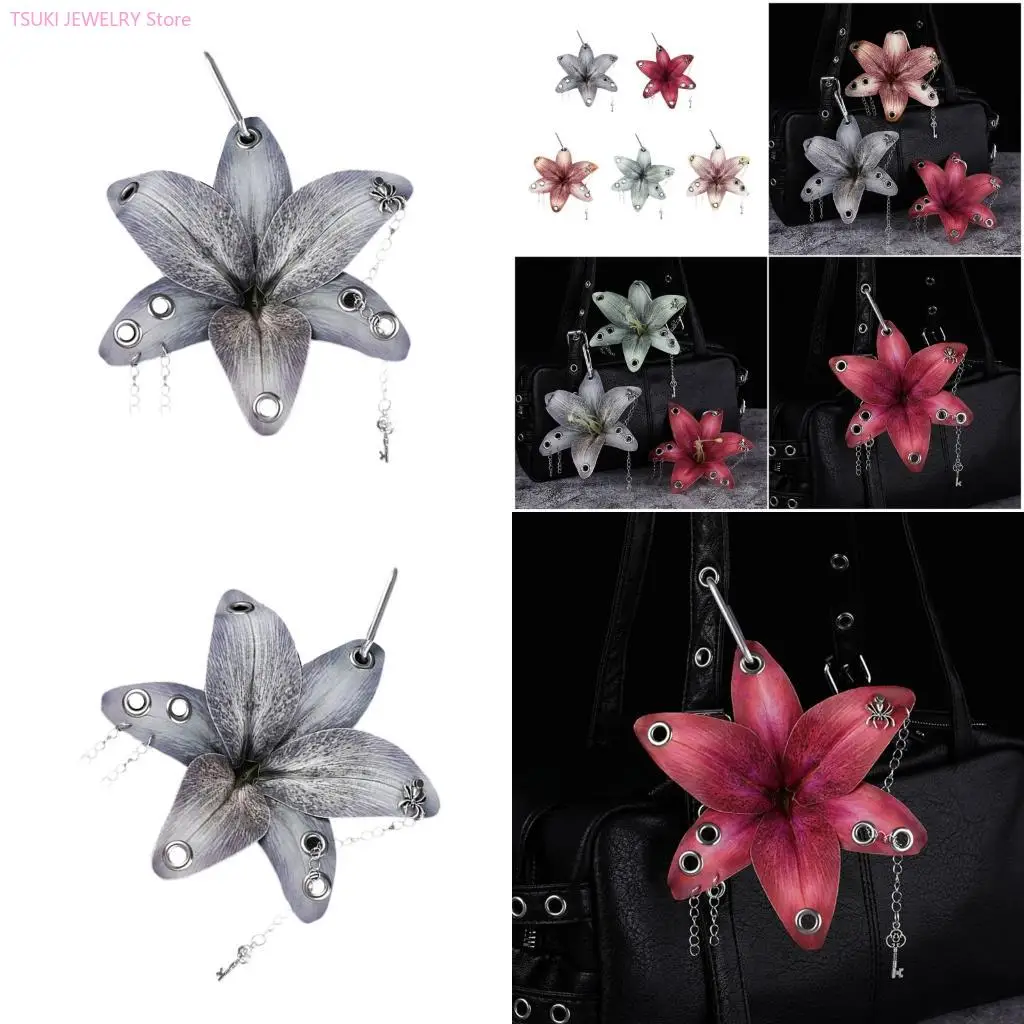 

62KE Decorative Flower Flower Keychain Tall Quality PVC Permanent Wear Resistance Exemplary For Students Specialists And Travel