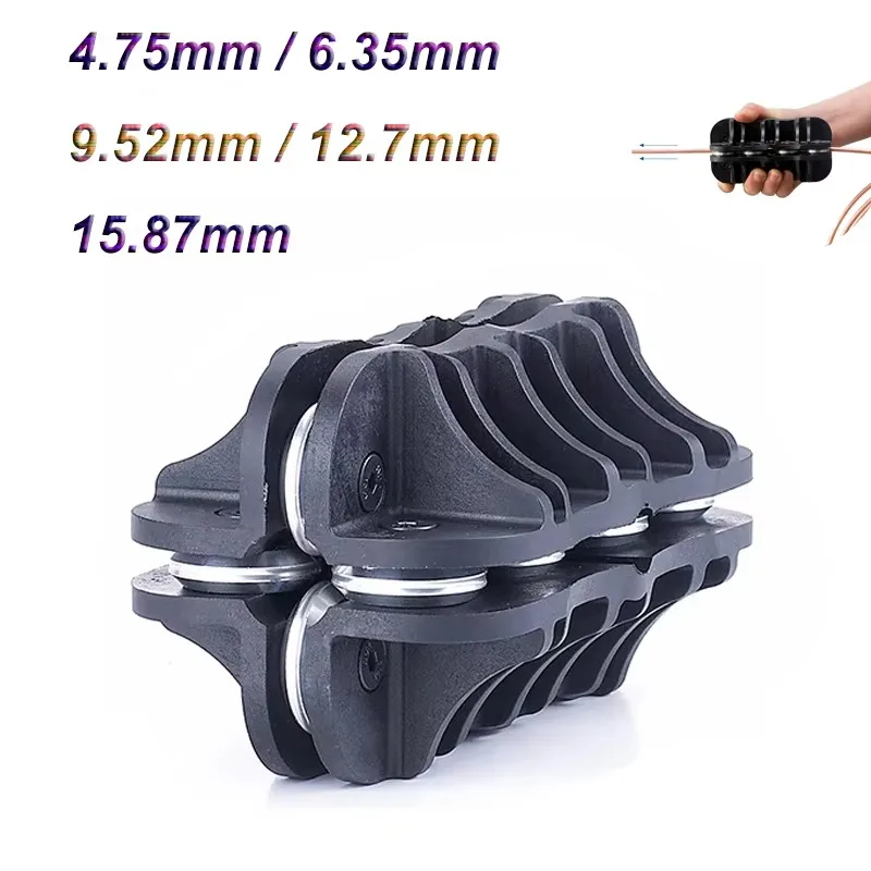 3/16-5/8 Inch Handheld Tubing Straightener Tool for Brake and Fuel Line Compatible with Copper Stainless Steel Aluminum Tubing