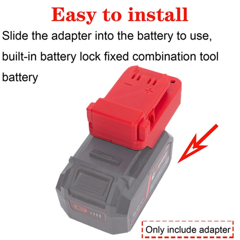 Imagem -04 - Adaptador de Bateria para Milwaukee Acessório Elétrico 18v Li-ion Converter para Skil 20v