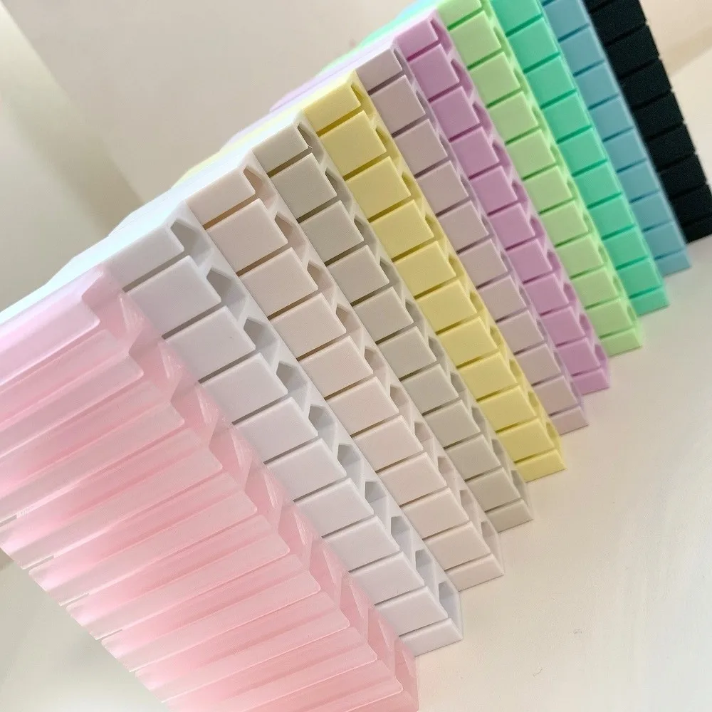 10 Separate Grids Nail Foils Storage Box 3D Printed Colorful Nail Art Stickers Organizer Gradient Nail Decals Container