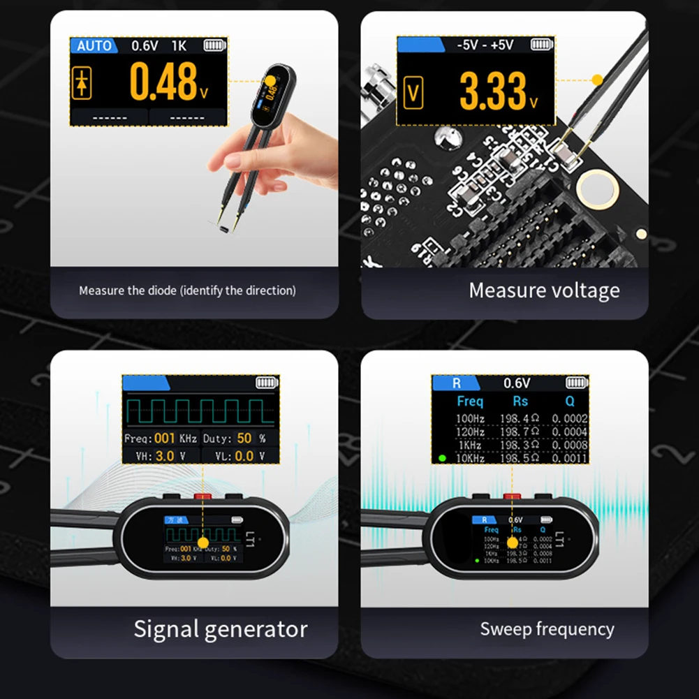 LT1 الرقمية جسر المشبك ERP ESR LCR المقاوم الرقمي مكثف مغو ABS LT1 الرقمية جسر المشبك اختبار متر للكشف عن