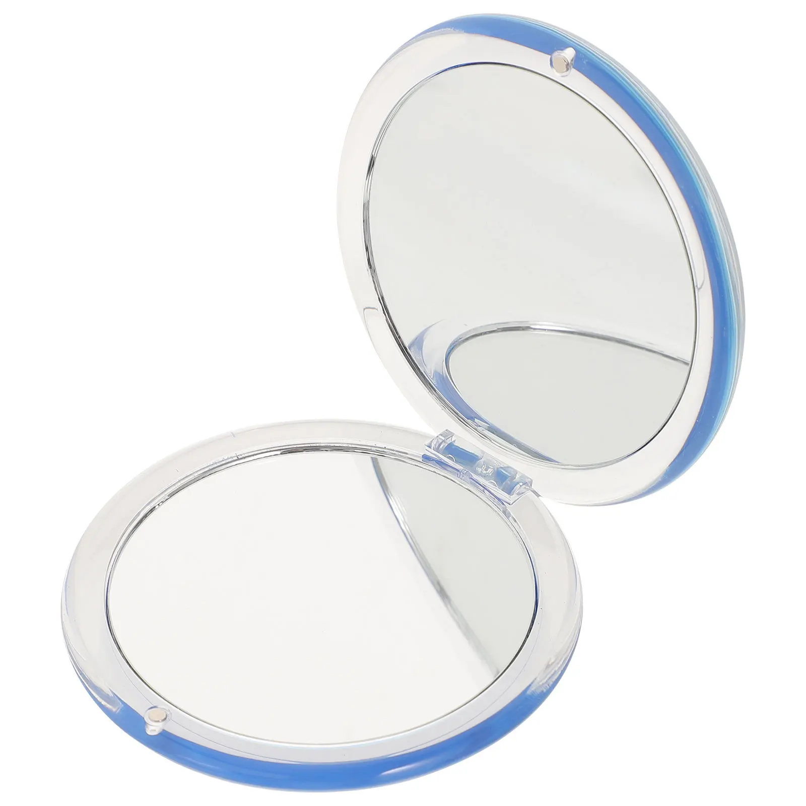 Mini espejo compacto con aumento de 7X, diseño redondo plegable, espejo de maquillaje de doble cara para bolsa pequeña, regalos para damas de honor