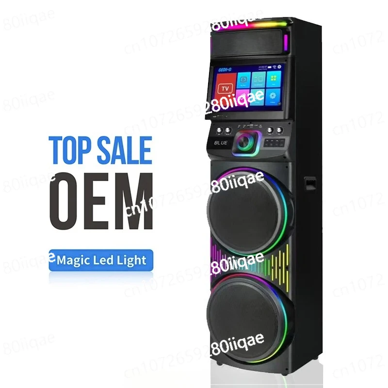 

Smart Speaker With Screen GD-1417 New Model Home Wooden Large Bluetooth Speaker Stereo Private Professional Wireless BT Dj Box