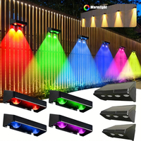 Outdoor Solar Wall Lamp Waterproof Porch Light 2/3/4LED Beads Solar Powered Path Lights for Balcony Countyard Wall Fence Decor
