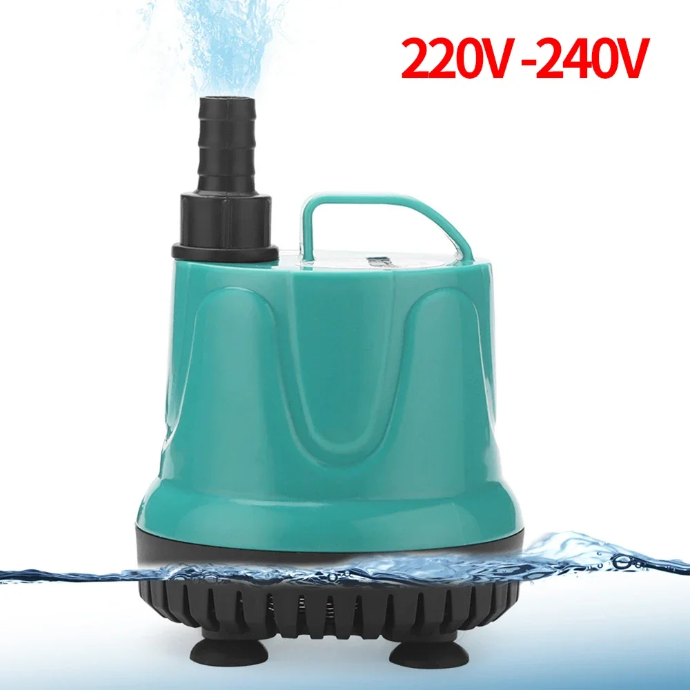 220V-240V Water Fountain Pump Filter Fish Pond 360 Degree Garden Waterfall Filter Pump Fish Tank Submersible Filter Water Pump