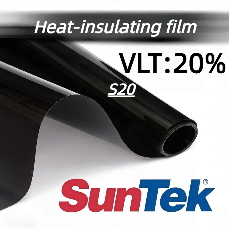 Premium Suntek Nano Carbon Auto Window Film UV99% High Heat Insulation PET 20% VLT Non Signal Blocking Clear View Never Fade