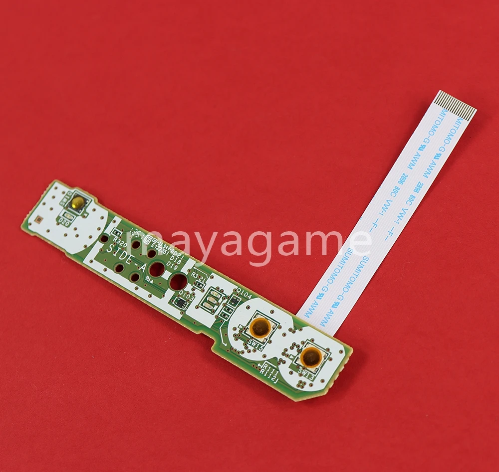 20 قطعة اللوحة الأم لمفتاح الطاقة البديل مع كابل مرن لملحقات نينتندو وي يو الوسادة إصلاح أجزاء وحدة التحكم في الألعاب