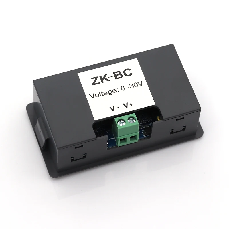 1-10Pcs ZK-BC DC6-30V Battery Voltmeter Ammeter Battery Monitor USB Quick Charger QC3.0 for Car
