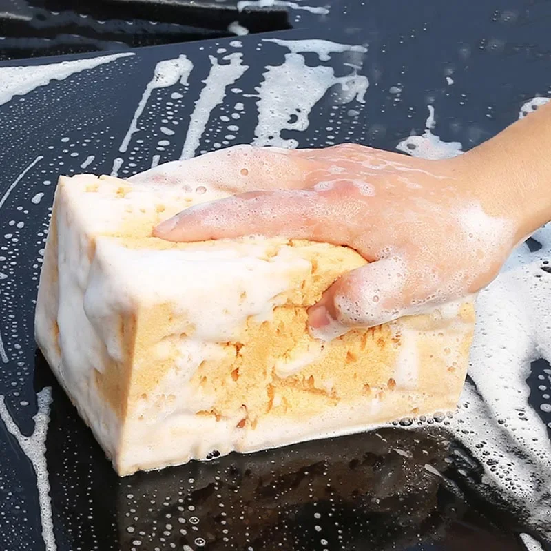 Esponja de lavagem de carro grande favo de mel esponjas escova poeira detalhando esponja de lavagem ferramentas de limpeza de carro motocicleta acessórios do carro