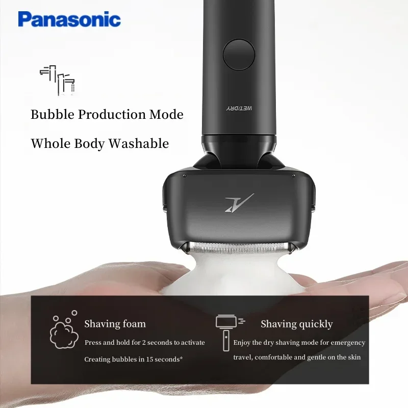 ماكينة حلاقة كهربائية باناسونيك ثلاثية الأبعاد بلاكستون 3 IPX7 ماكينة حلاقة مقاومة للماء رطبة وجافة ذات استخدام مزدوج بطارية لحية الوجه للرجال