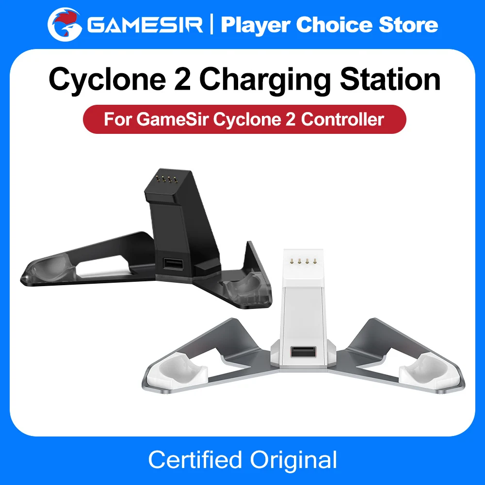 GameSir Charging Dock For Cyclone 2 Wireless Controle Original Station  Accessories Stylish Display Stand RGB Indicator Light
