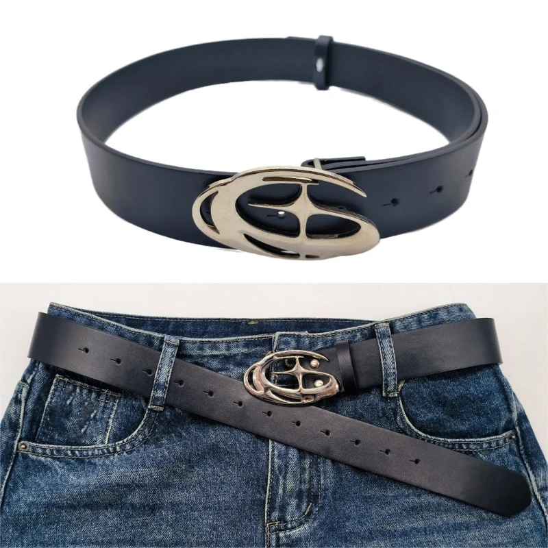 

Retro Waist Belt PU Chain for Cowboy Cowgirl Rock and Roll Casual Classical Belt Waist Chain Sexy Belt