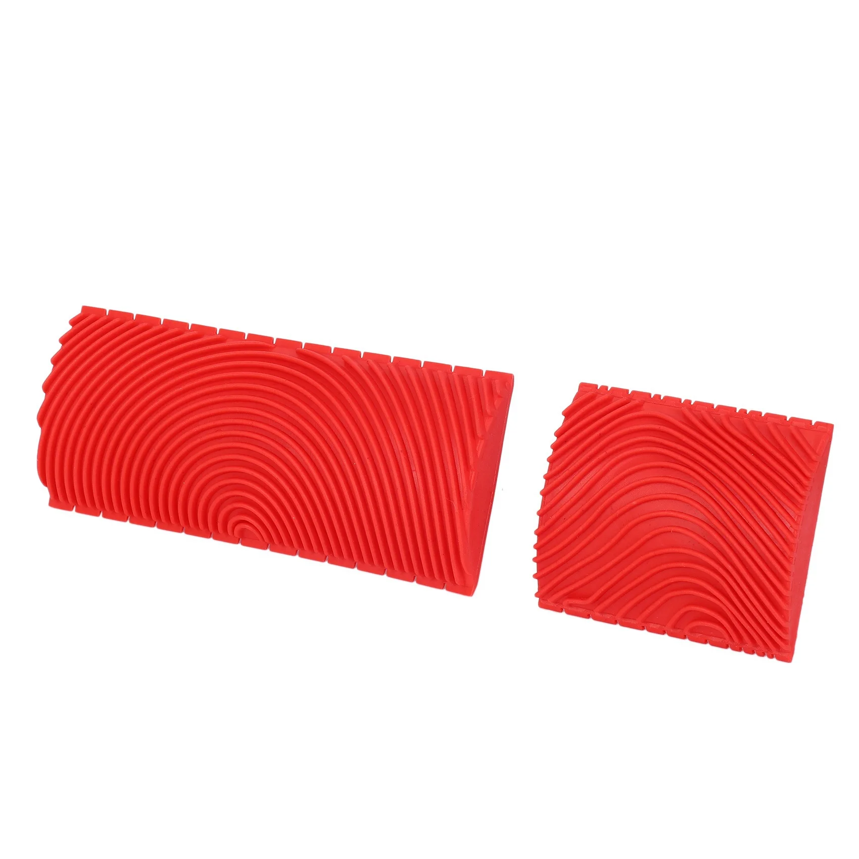 ABJO-4PCS 3 Inch 6 Inch Imitation Wood Grain Paint Roller Brush Wall Painting Tool Sets Wall Texture Art Painting Tool Set