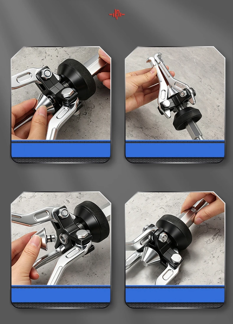5-teiliges Innen- und Außenschlaghammer-Abzieher-Set für Radlager, Achslager, Auto Vorder- und Hinterlager-Extraktor Reparaturwerkzeug – Detail 2