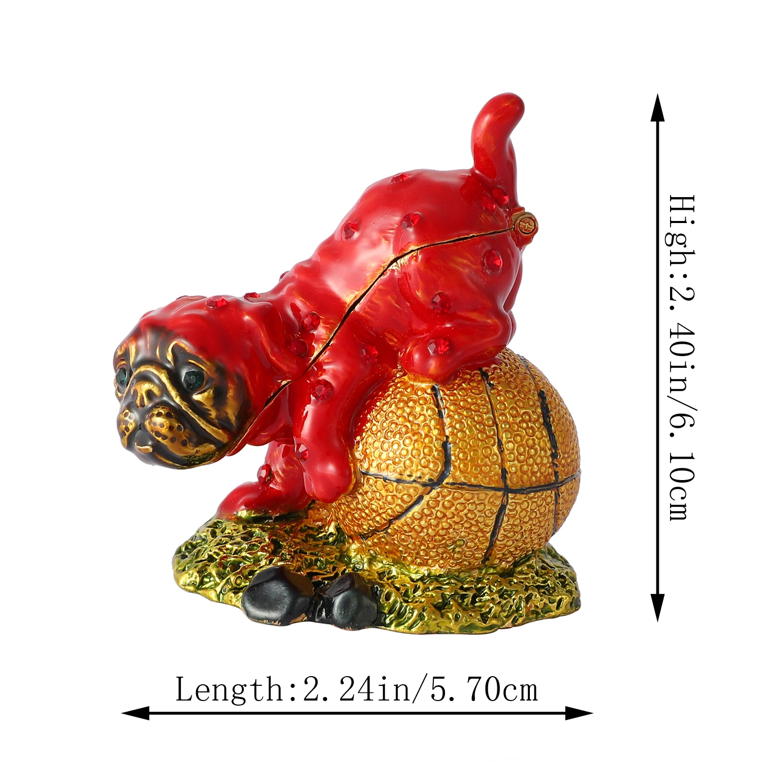 

QIFU Handicraft Lovely Dog Box for Jewelry