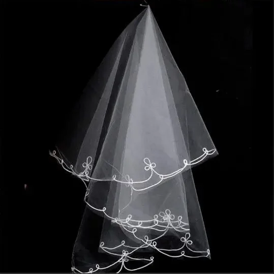 

Свадебная фата с расческой, простая дешевая короткая фата, свадебные аксессуары