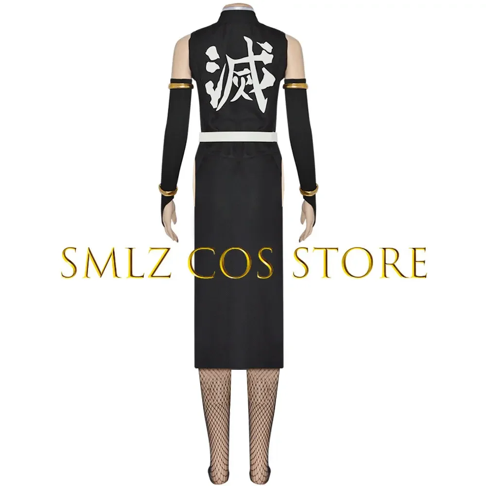 Uzui Tengen Anime Cosplay Costume para Mulheres, Uniforme Sexy, Vestido de Festa