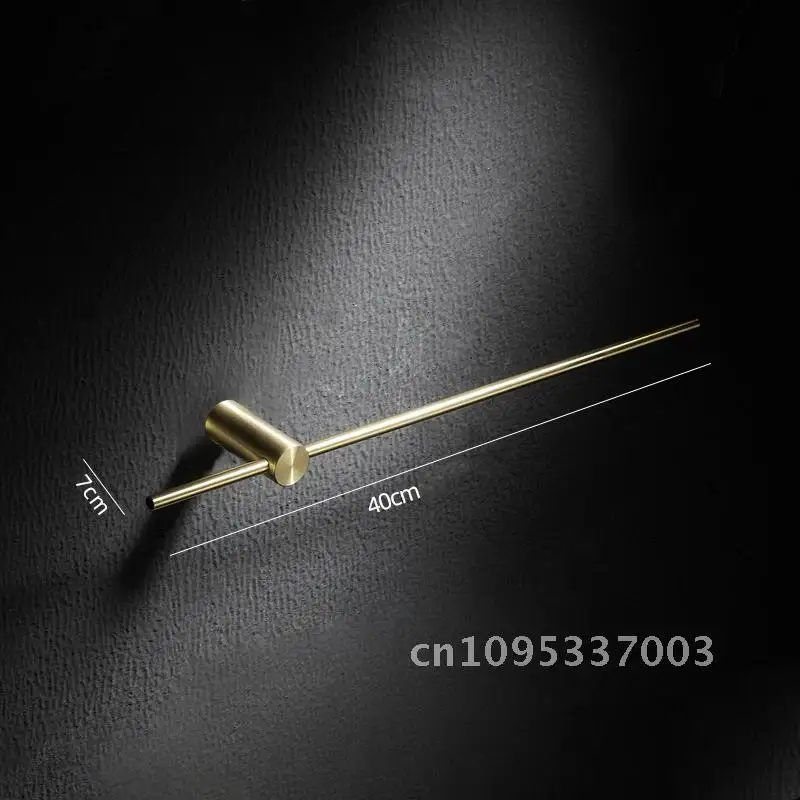 Black/Brushed Rod 304 Stainless Steel Bathroom Towel Bar Shower Hanging Mobile Rack Towel Gold Mounted Single Towel Wall Rack