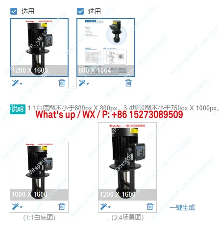 

Vertical circulating water pump LDPB12-4-15-18-22-25-TP for precision carving machine tools
