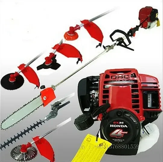 Original GX35 Genuine 4 Strokes Multifunction Hoda Brush Cutter Petrol Grass Trimmer, Brush/Bush Cutter Whipper Snipper 6 In 1