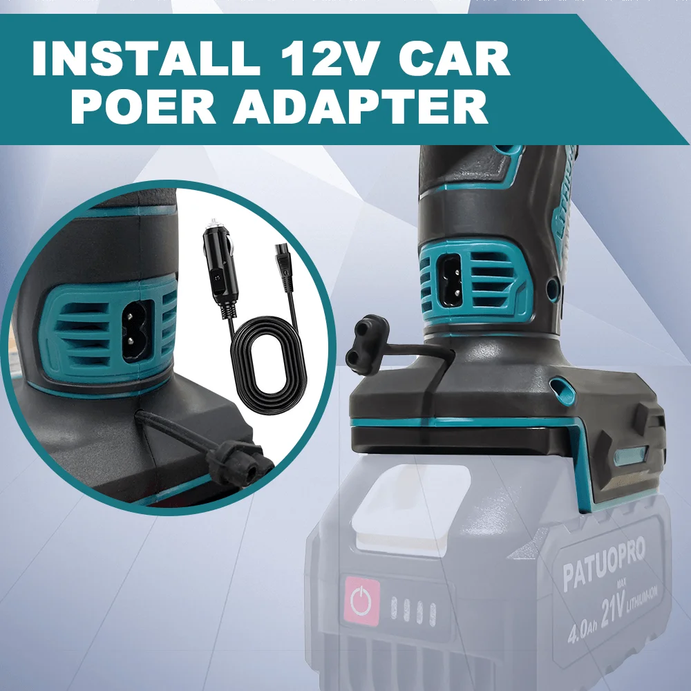 2 In 1 Electric Cordless Air Pump Digital Display Automatic Inflator Tire Air Compressor Inflatable Pump For Makita 18V Battery