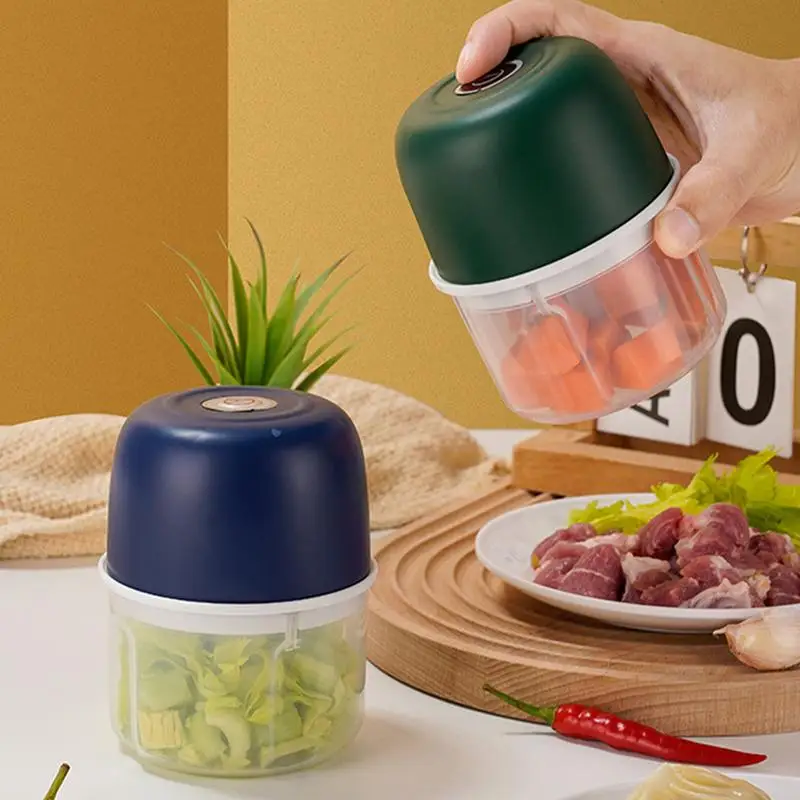 Electric Garlic Chopper Cordless Food Processor Wireless Electric Portable Automatic Multifunctional Processor For Kitchen Baby