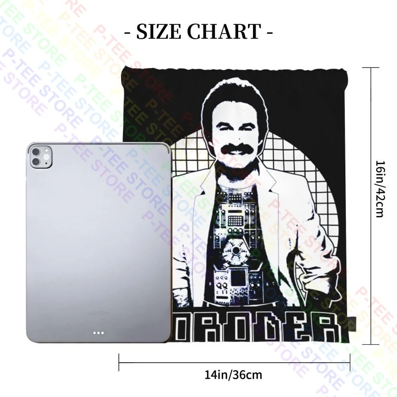 Giorgio Moroder Italo Disco Synthpop Legend Drawstring Bags Gym Bag Cute Art Print Personalised Large Capacity