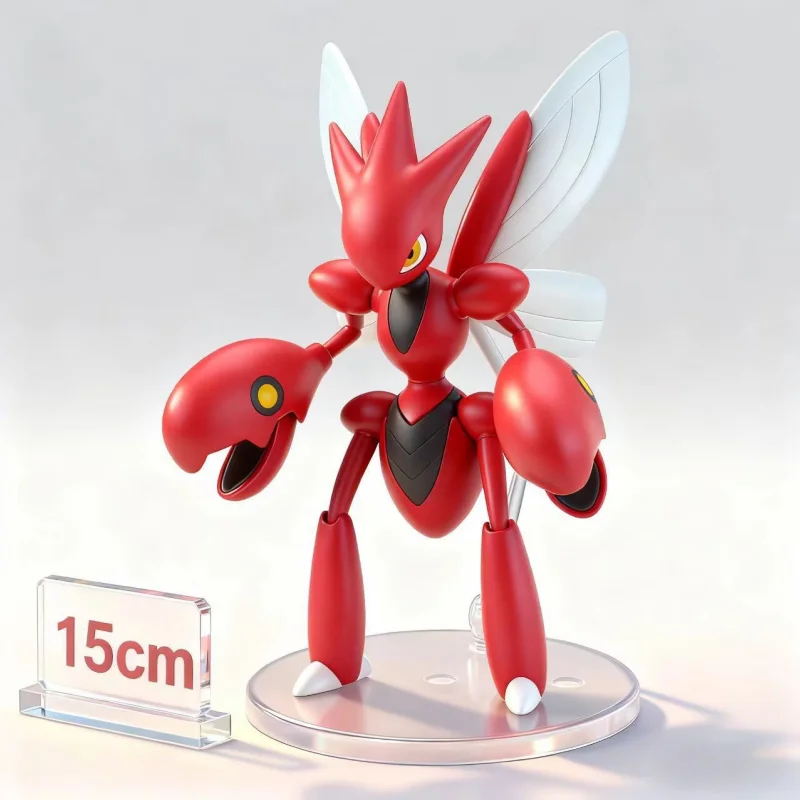 In Stock Pokemon Original Genuine Pokemon PLAMO COLLECTION SELECT SERIES 55 bagged Scizor Assembly Action Figure modelgift view 2